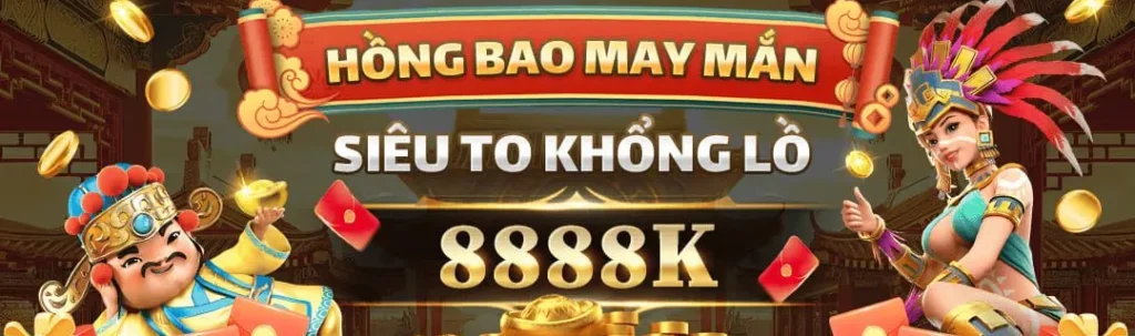 Hồng bao may mắn 8888k tại trang NN88O COM